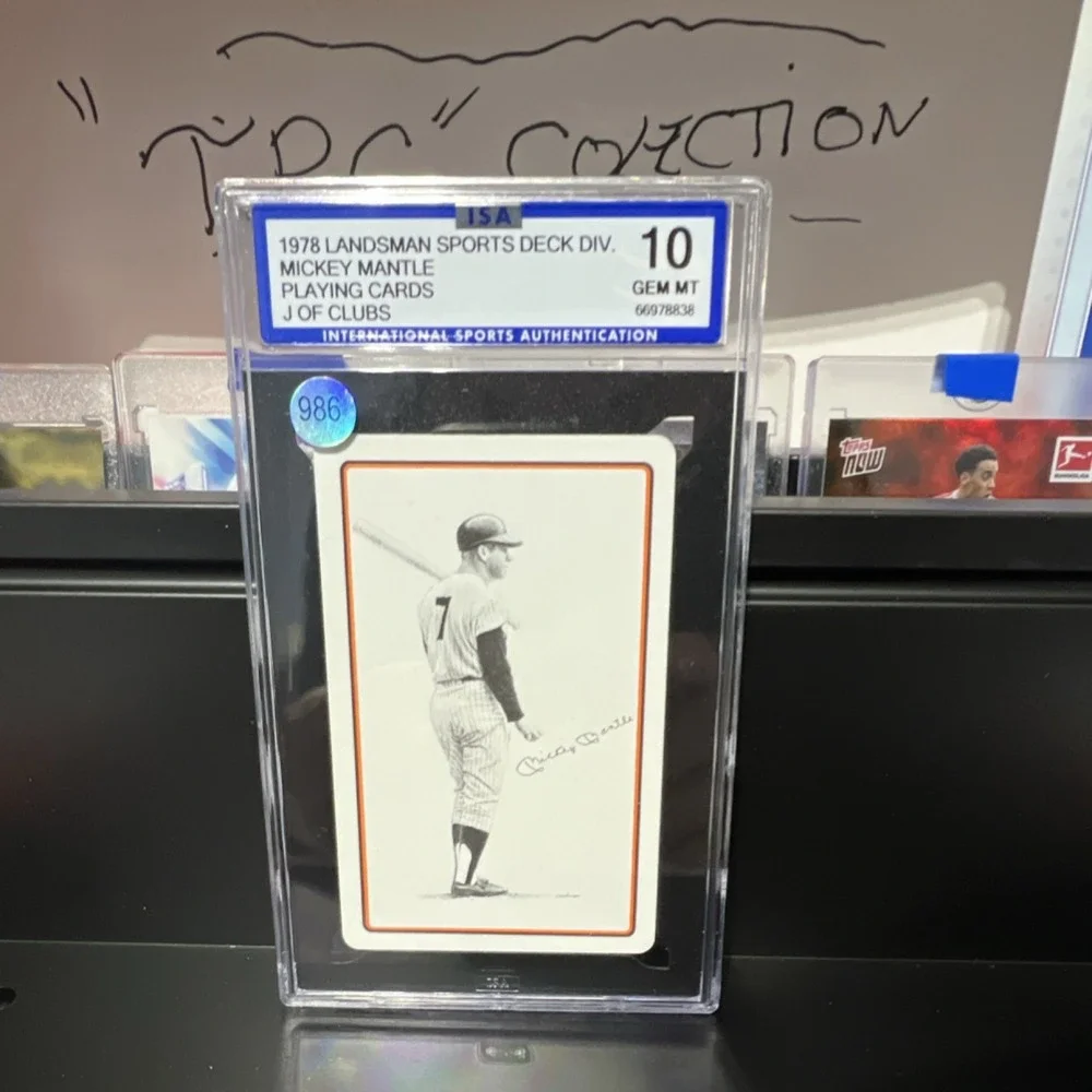 1978 Landsman Sports Deck Mickey Mantle J of Clubs ISA 10 Yankees MLB